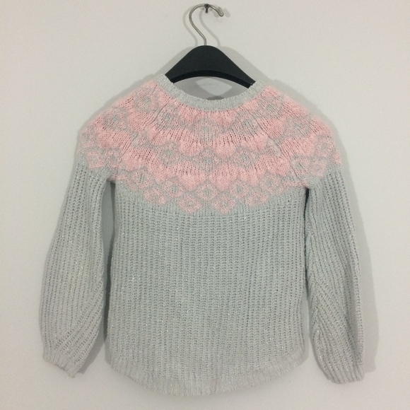 Justice Other - Justice Girls Sz 7 Fuzzy Embellished Sweater